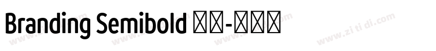 Branding Semibold 半粗字体转换